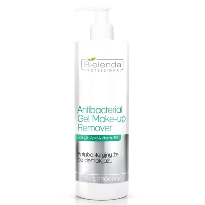 BIELENDA PROFESSIONAL Antibacterial Gel Make-Up Remover antybakteryjny żel do demakijażu twarzy - 500g (id: 13428)