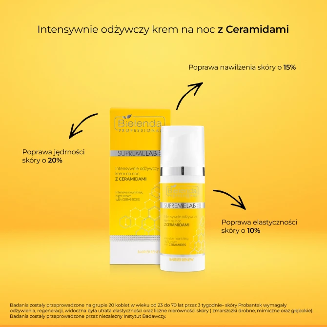 BIELENDA PROFESSIONAL SupremeLab Intensywnie Odżywczy Krem na Noc z ceramidami - 50ml (id: 26459)