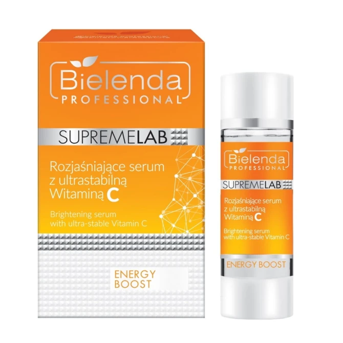 BIELENDA PROFESSIONAL SupremeLab Energy Boost Rozjaśniające Serum z ultrastabilną witaminą C - 15ml (id: 13408)