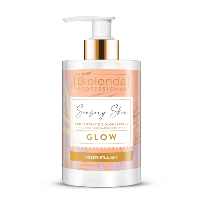 BIELENDA PROFESSIONAL Sensory Skin rozświetlający koncentrat do dłoni i ciała Glow - 300ml (id: 51231)