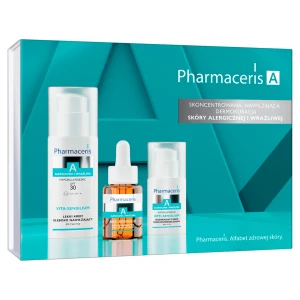 PHARMACERIS A Zestaw nawilżający (Krem nawilżający 50ml + Duo Koncentrat 30ml + Krem Pod Oczy 15ml)