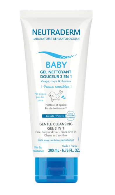 NEUTRADERM Baby Łagodny Żel Myjący 3 w 1 - 200ml