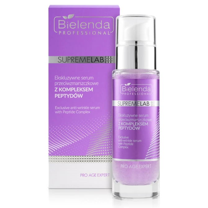 BIELENDA PROFESSIONAL SupremeLab Pro Age Expert ekskluzywne serum przeciwzmarszczkowe z kompleksem peptydów - 30ml (id: 13406)