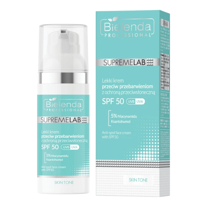 BIELENDA PROFESSIONAL SupremeLab Skin Tone Krem przeciw przebarwieniom z SPF50 UVA/UVB 50 ml