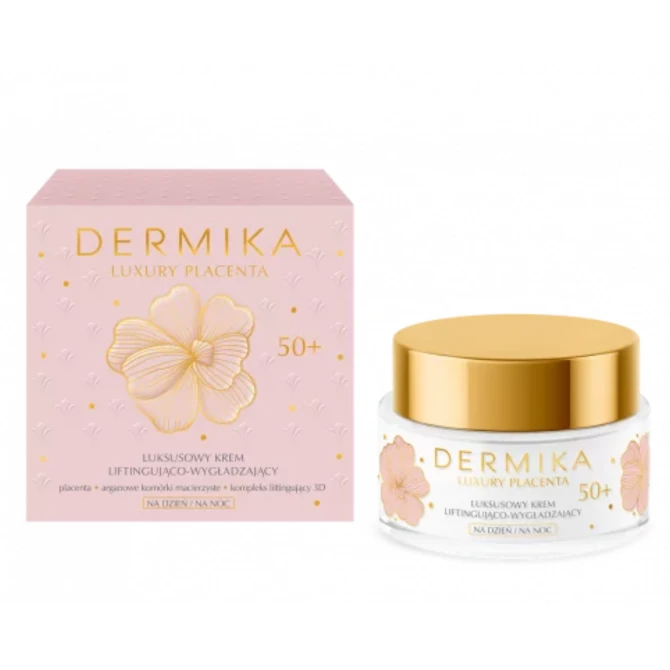 DERMIKA Luxury Placenta 50+ Luksusowy Krem Liftingująco-Wygładzający na dzień i noc - 50ml (id: 11516)
