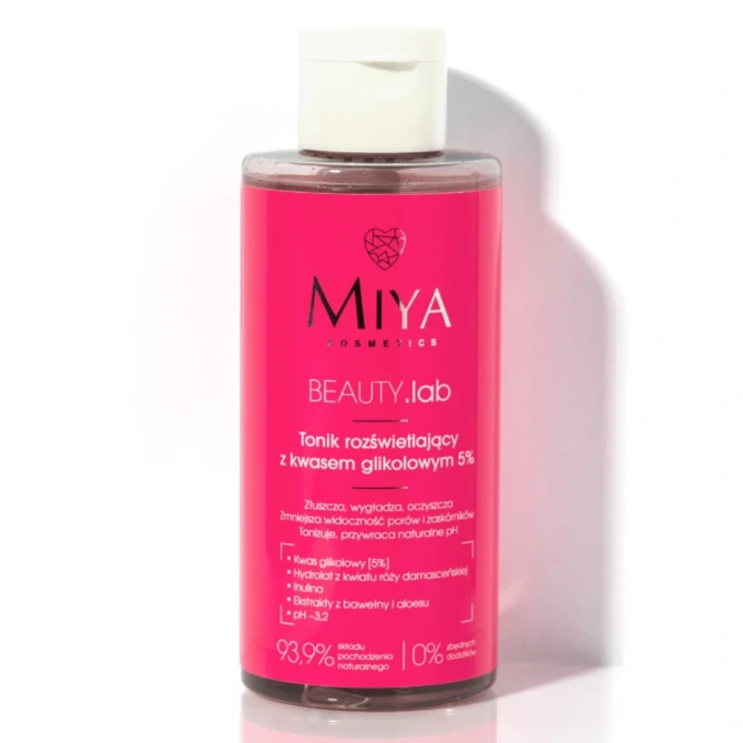 MIYA Cosmetics Beauty.lab Tonik Złuszczająco- Rozświetlający z kwasem glikolowym 5% - 150ml (id: 2180)
