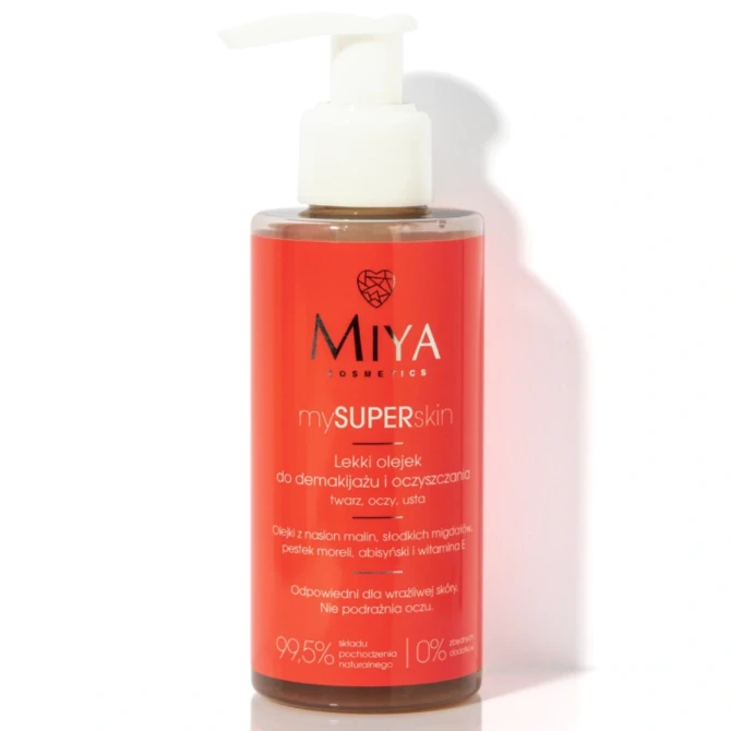 MIYA Cosmetics mySUPERskin Lekki Olejek Do Demakijażu I Oczyszczania twarzy/oczu/ust - 140ml (id: 2163)