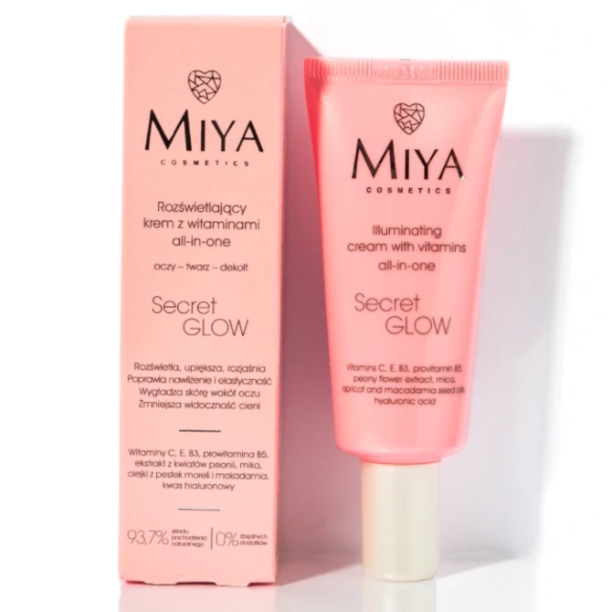 MIYA Cosmetics SecretGLOW Rozświetlający Krem z witaminami all-in-one - 30ml (id: 2176)