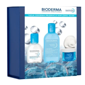 BIODERMA Hydrabio Zestaw: Krem 50ml + Tonik 250ml + Woda micelarna 100ml