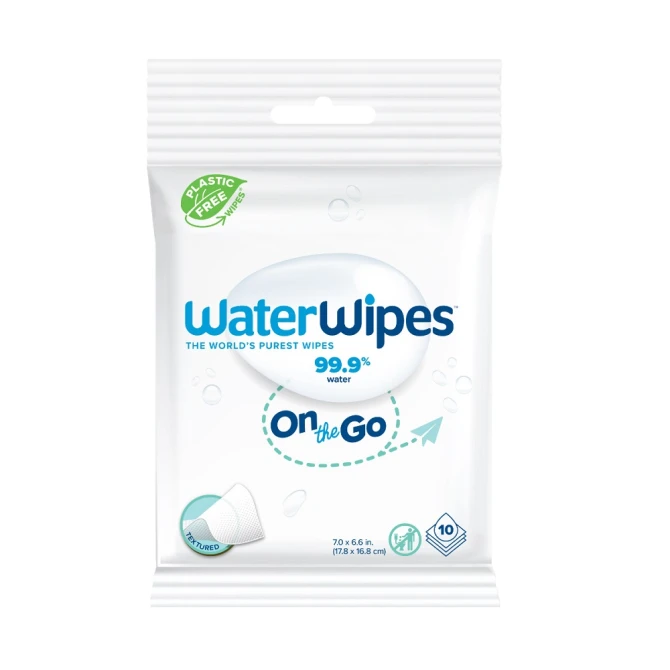 WaterWipes Bio OnTheGo odświeżające chusteczki nawilżane 10szt (id: 73694)