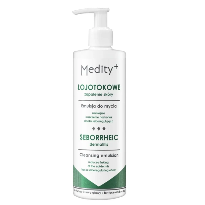 Medity+ Łojotokowe Zapalenie Skóry emulsja do mycia twarzy i skóry głowy - 200ml (id: 73773)