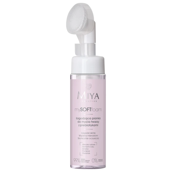 MIYA COSMETICS mySOFTfoam Łagodząca pianka do mycia twarzy z prebiotykami - 150ml