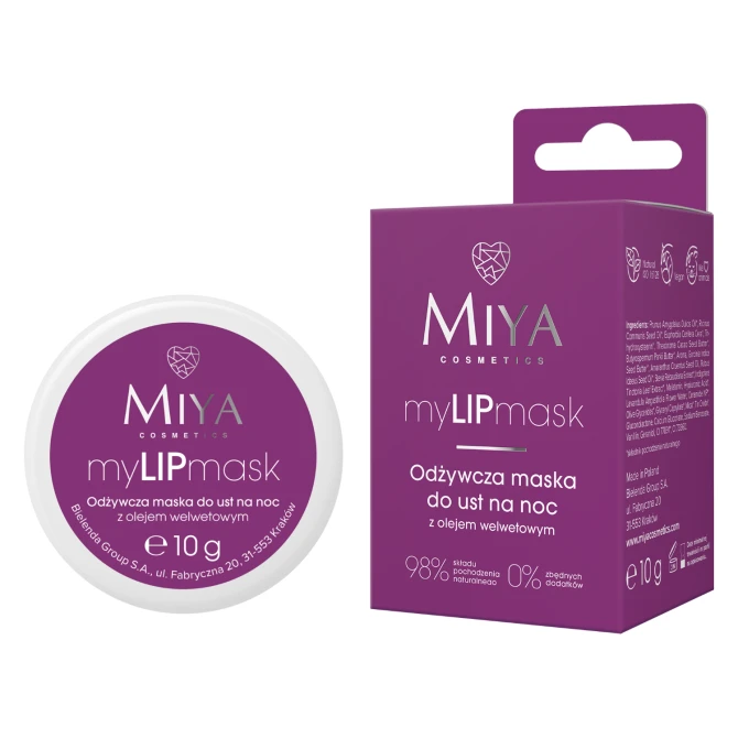 MIYA COSMETICS myLIPmask Odżywcza maska do ust na noc - 10ml