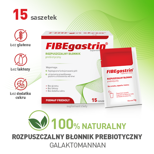 FIBEgastrin® Rozpuszczalny Błonnik Prebiotyczny - 15 saszetek