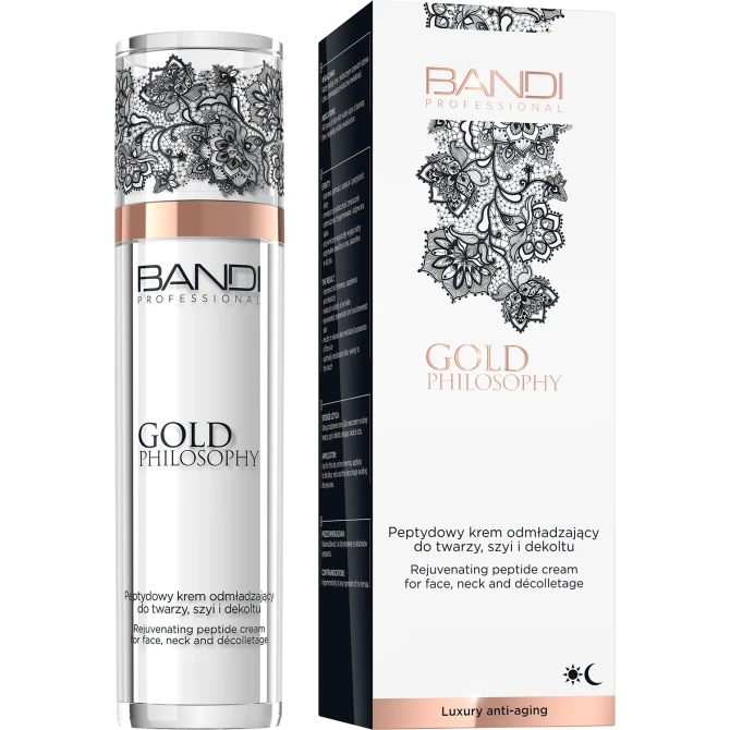 BANDI PROFESSIONAL Gold Philosophy Peptydowy krem odmładzający do twarzy, szyi i dekoltu - 50ml