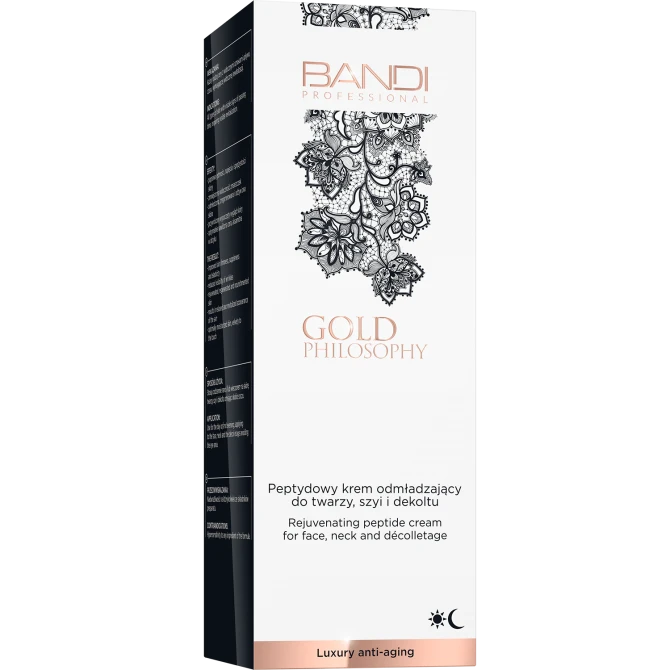 BANDI PROFESSIONAL Gold Philosophy Peptydowy krem odmładzający do twarzy, szyi i dekoltu - 50ml