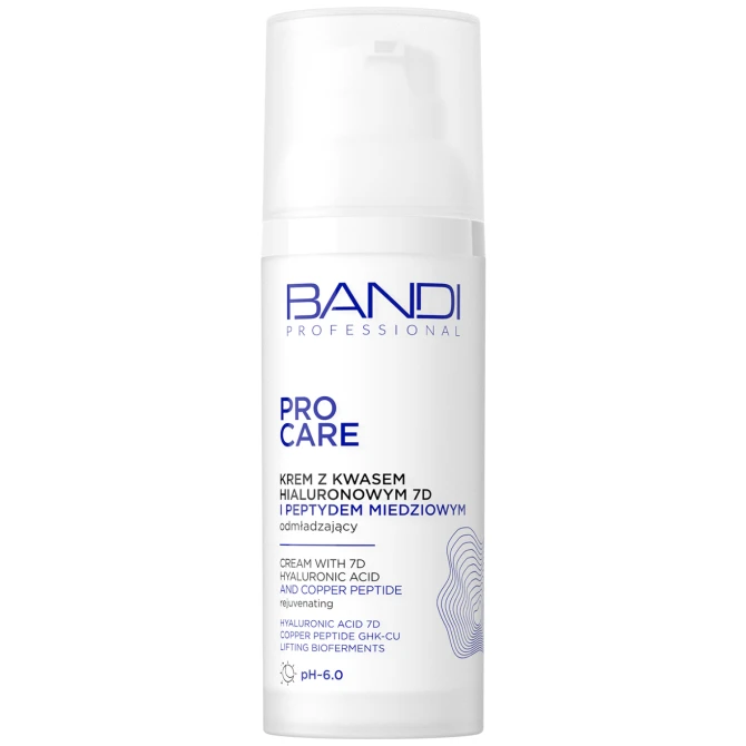 BANDI PROFESSIONAL PRO Care Krem z kwasem hialuronowym 7D i peptydem miedziowym - 50ml (id: 74038)