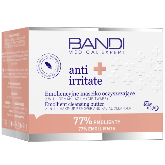 BANDI Medical Expert Anti Irritate Emoliencyjne masełko oczyszczające 2w1- demakijaż i mycie twarzy 90ml (id: 74161)