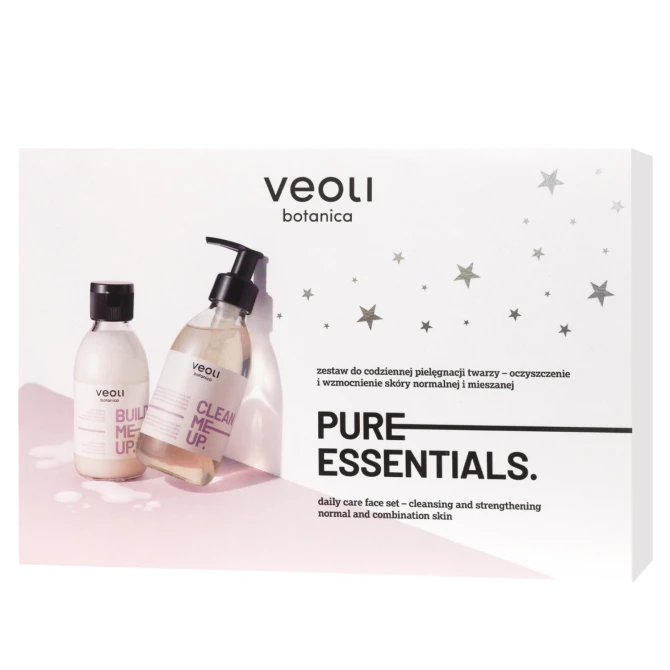 VEOLI BOTANICA Pure Essentials Zestaw: Mleczny tonik ceramidowy 150ml + Żel do mycia twarzy 190ml (id: 73584)