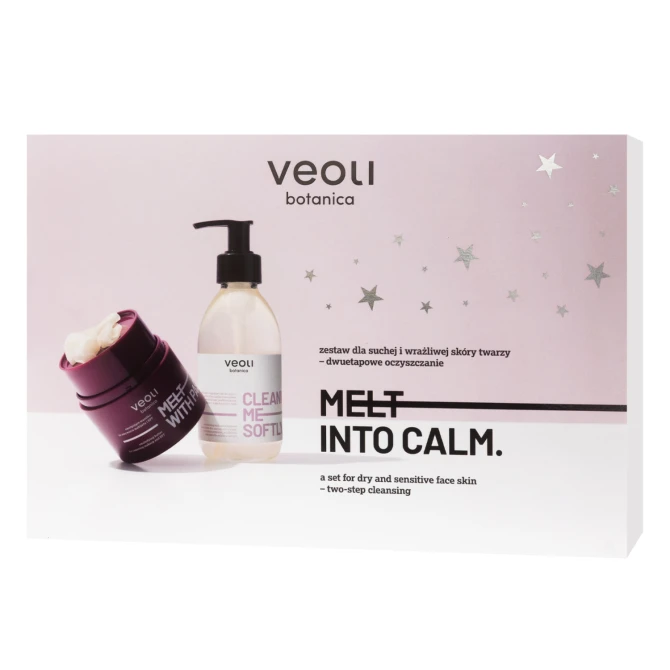 VEOLI BOTANICA Melt Into Calm Zestaw: masełko do demakijażu 40g + żel nawilżający 190ml