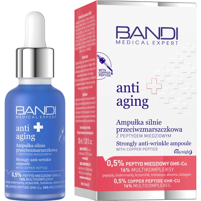 BANDI Medical Expert anti aging Ampułka silnie przeciwzmarszkowa z peptydem miedziowym - 30ml