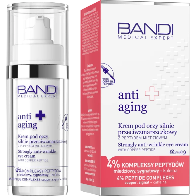 BANDI Medical Expert anti aging Krem pod oczy silnie przeciwzmarszkowy z peptydem miedziowym - 30ml