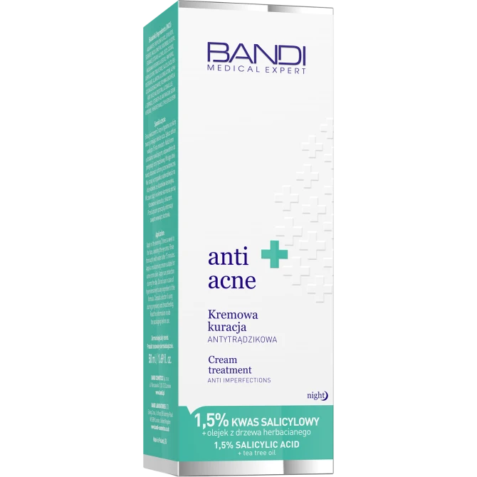 BANDI Medical Expert anti acne Kremowa kuracja antytrądzikowa - 50 ml