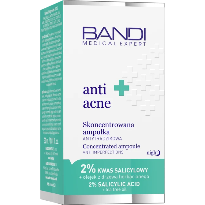 BANDI Medical Expert ANTI ACNE Skoncentrowana ampułka antytrądzikowa - 30 ml