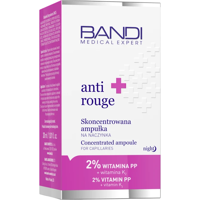 BANDI Medical Expert anti rouge Skoncentrowana ampułka na naczynka - 30 ml