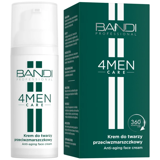 BANDI 4MEN Care Krem do twarzy przeciwzmarszczkowy - 50ml