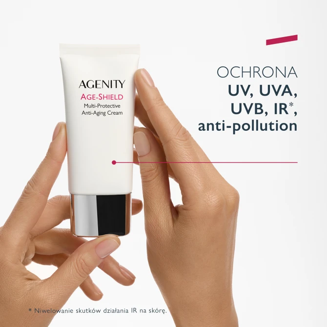 AGENITY AGE-SHIELD Multi-Ochronny Krem Przeciwstarzeniowy SPF50+ - 50ml
