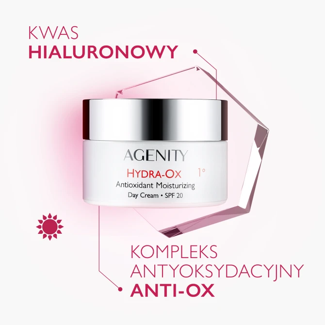 AGENITY HYDRA-OX 1° Antyoksydacyjny Krem Nawilżający Na Dzień SPF20 - 50ml