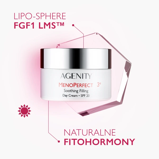 AGENITY MENOPERFECT 3° Łagodzący Krem Wypełniający Na Dzień SPF20 - 50ml
