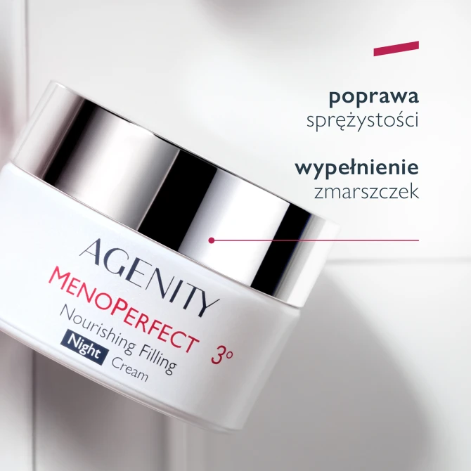 AGENITY MENOPERFECT 3° Odżywczy Krem Wypełniający Na Noc - 50ml