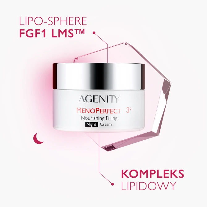 AGENITY MENOPERFECT 3° Odżywczy Krem Wypełniający Na Noc - 50ml
