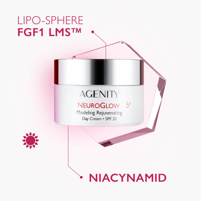AGENITY NEUROGLOW 5° Modelujący Krem Odmładzający Na Dzień SPF20 - 50ml
