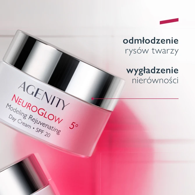 AGENITY NEUROGLOW 5° Modelujący Krem Odmładzający Na Dzień SPF20 - 50ml