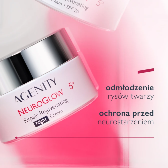 AGENITY NEUROGLOW 5° Naprawczy Krem Odmładzający Na Noc - 50ml