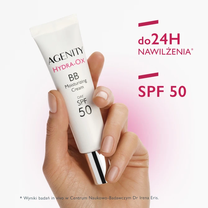 AGENITY HYDRA-OX Nawilżający Krem BB Na Dzień SPF50 Medium Beige (20) - 30ml