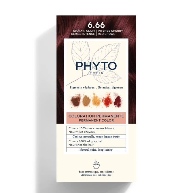 PHYTO Farba Do Włosów PHYTOCOLOR 6.66 Intensywny Wiśniowo-Czerwony Brąz