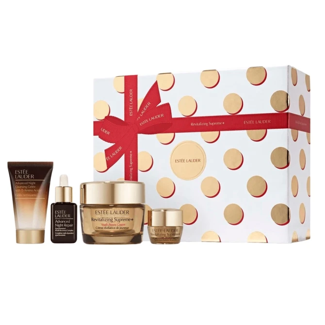 Estée Lauder The Lift & Firm Routine Skincare zestaw krem nawilżający 50ml + żel oczyszczający 30ml + serum na noc 15ml + krem pod oczy 5ml (id: 75983)