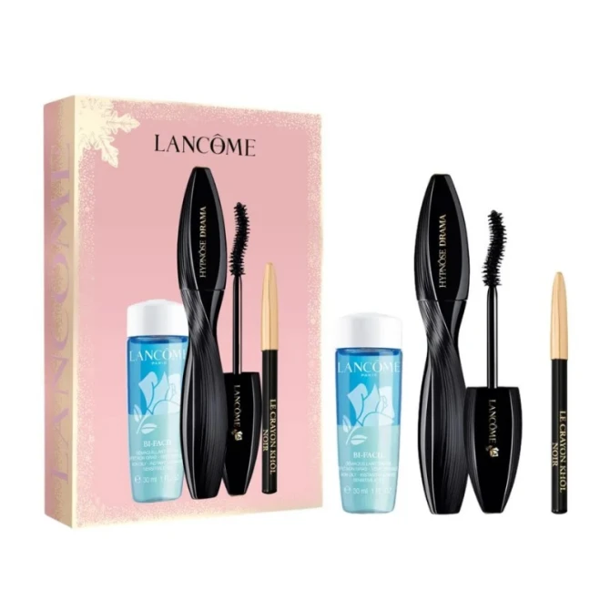 LANCOME Hypnose Drama zestaw tusz do rzęs 8ml + płyn do demakijażu oczu 30ml + kredka do oczu 0.7g (id: 76385)