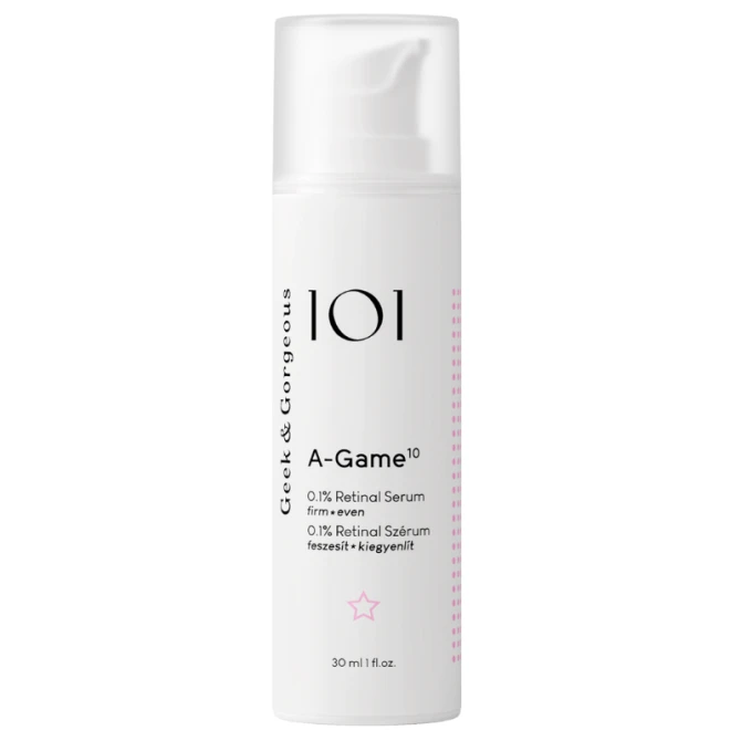 Geek and Gorgeous A-Game 10 - przeciwzmarszczkowe serum do twarzy z retinalem 0,1% - 30 ml (id: 77357)