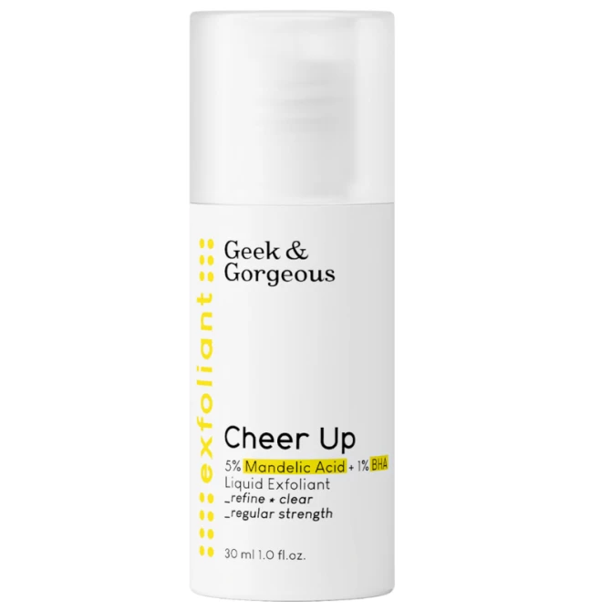 Geek and Gorgeous Cheer Up - eksfoliator do twarzy z 6% kwasem migdałowym + BHA o średniej mocy - 30 ml (id: 77381)