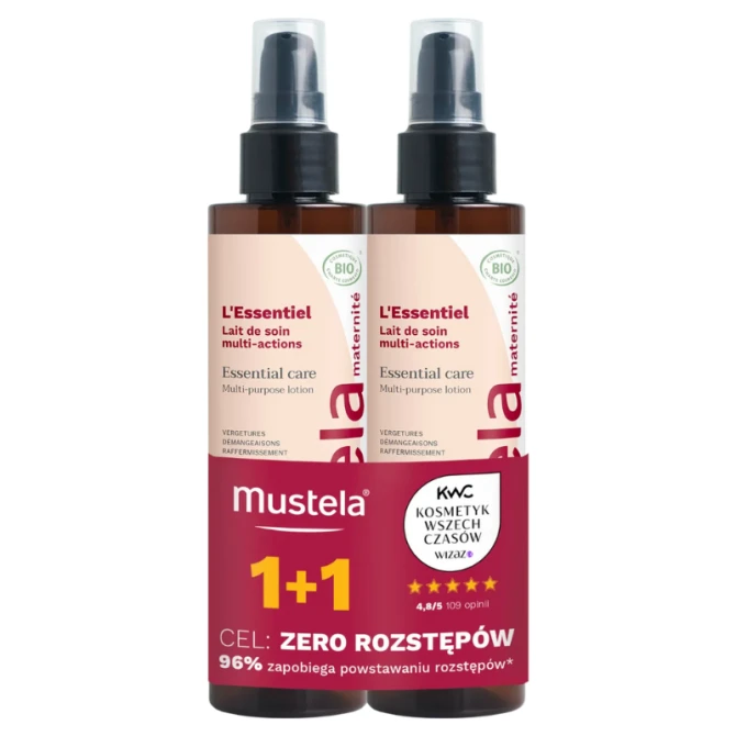 MUSTELA Duopak Maternite Essential Care Mleczko multifunkcyjne 200ml+200ml (id: 76000)