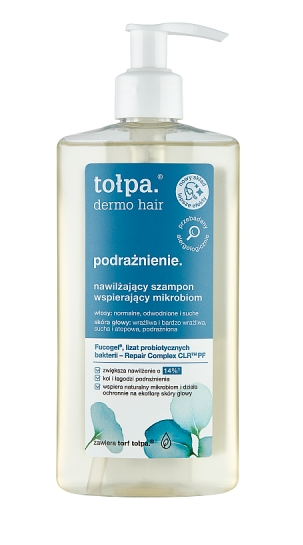 TOŁPA Dermo Hair Podrażnienie Nawilżający Szampon Wspierający Mikrobiom - 250 ml
