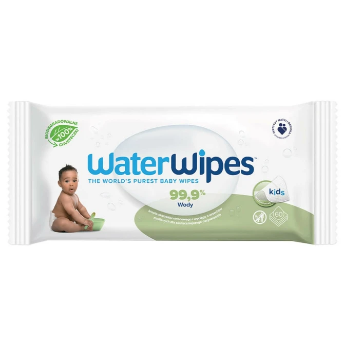 WaterWipes Soapberry BIO chusteczki nawilżane dla dzieci 60szt. (id: 37261)