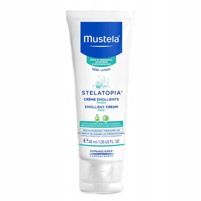 MUSTELA Stelatopia® Krem Emolient Do Twarzy - 40 ml