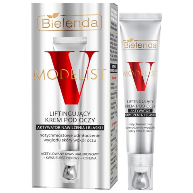 BIELENDA V-MODELIST Liftingujący krem pod oczy, aktywator nawilżenia i blasku 15 ml
