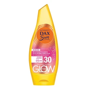 Dax Sun Rozświetlająca olejkowa emulsja ze złotymi drobinkami SPF30 175ml